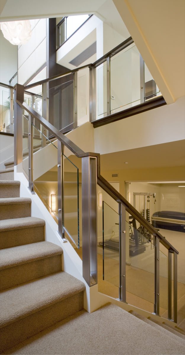 Stair rail installation