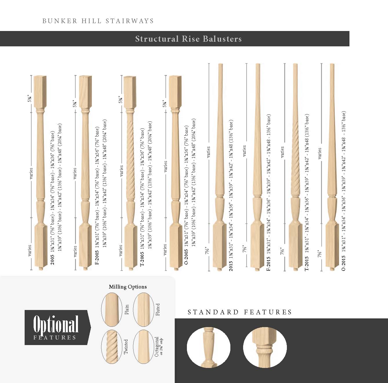 Structural Rise Balusters