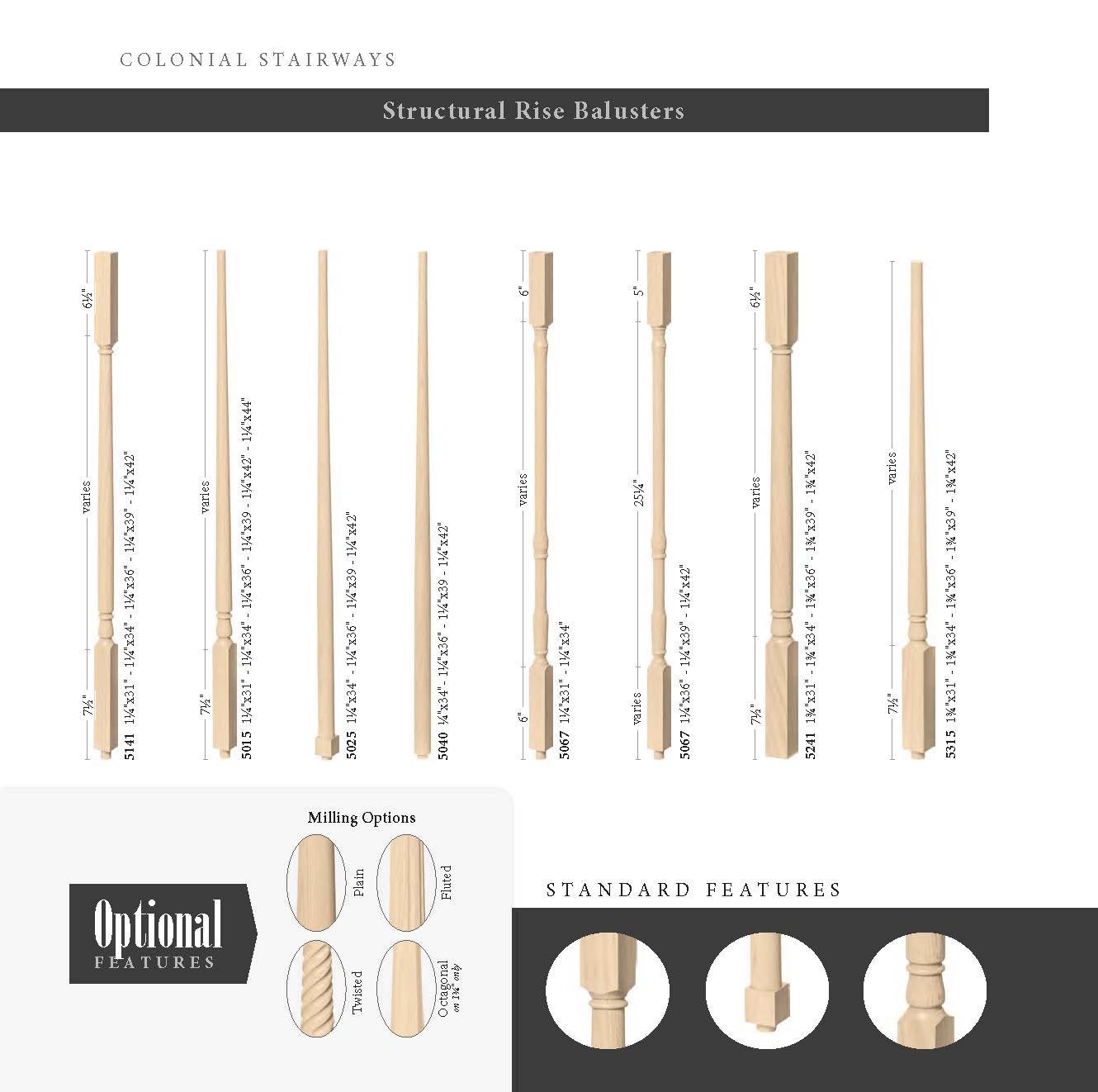 Structural Rise Balusters