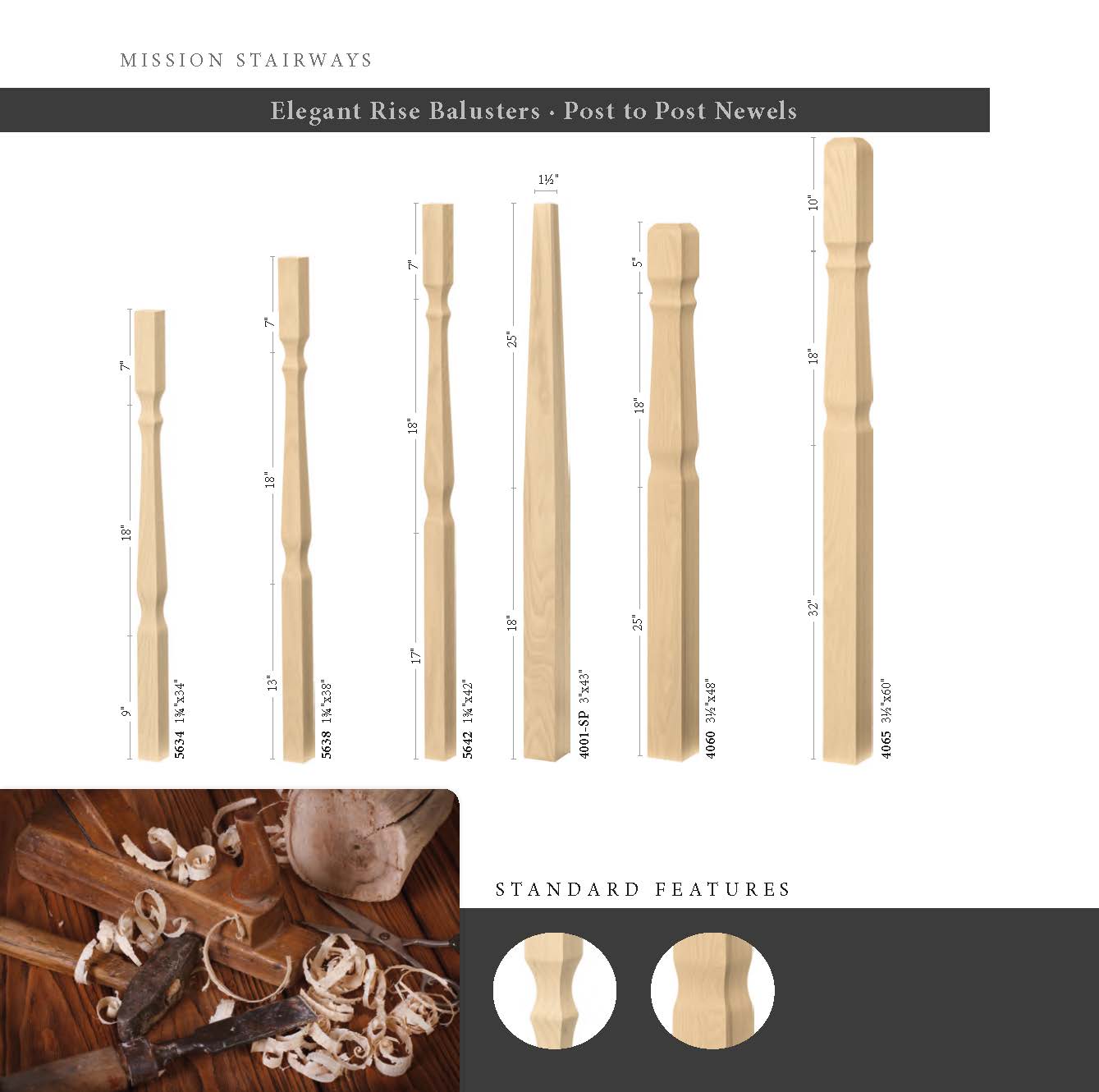Elegant Rise Balusters & Post to Post Newels